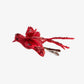 Bird Ornament With Clip (Red) Side View