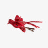 Bird Ornament With Clip (Red) Side View