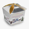 Gardiner's Christmas Fudge in silver Christmas packaging will illustration.