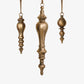 Giant Long Metal Hanging Ornaments (Gold) Group Shot