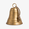 Gold bell with a rope on a white background Small & Medium