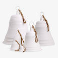 Giant Metal Hanging Bells (White)