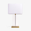 Glass Rectangular Lamp with Shade