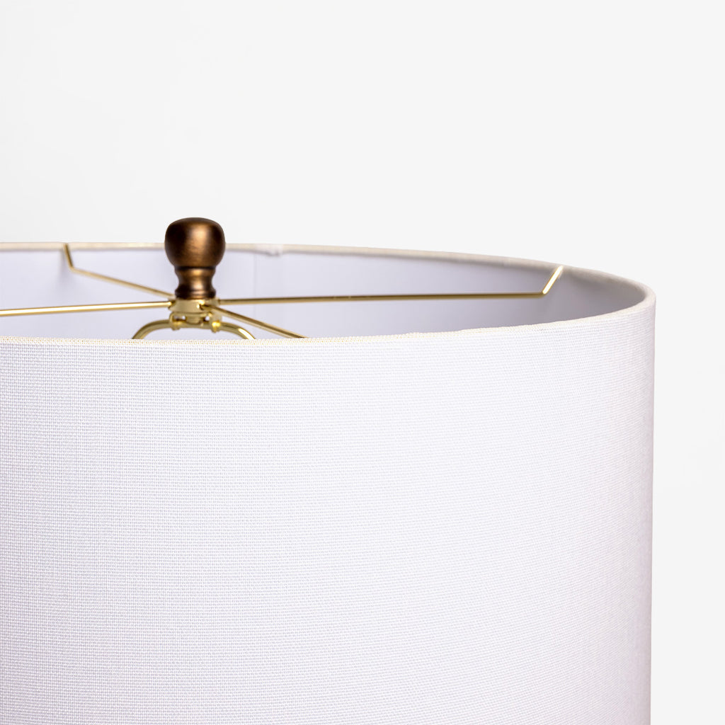 Glass Rounded Lamp with Shade - Detail