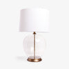 Glass Rounded Lamp with Shade