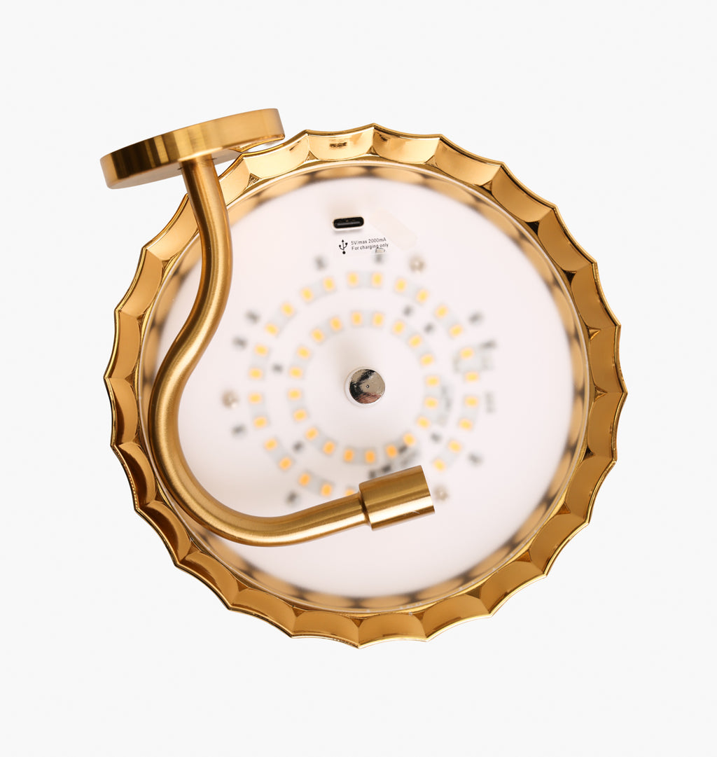 Gold Cordless Touch Wall Light LED Detail