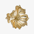 Flower Ornament With Clip (Gold) Front View