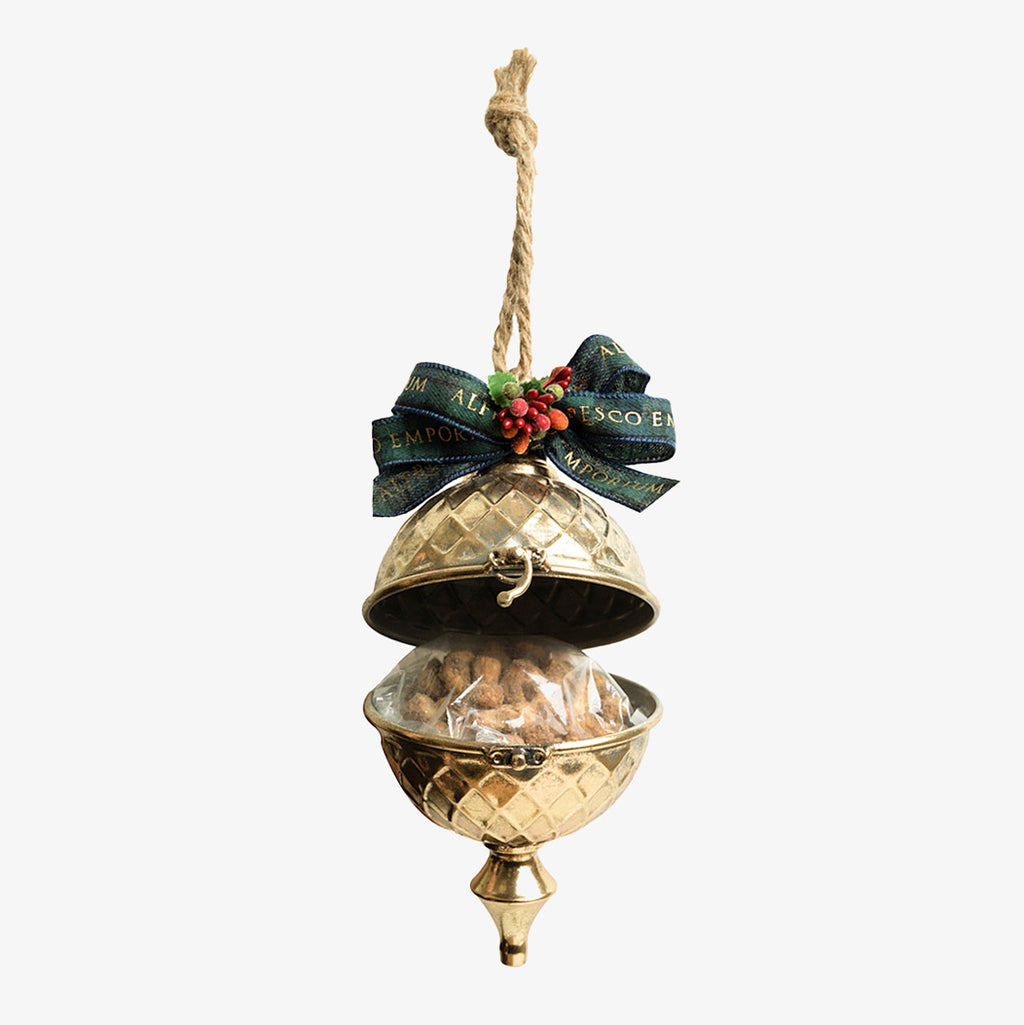 Gold Gift Bauble with Cashews 