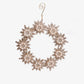 Gold & Pearl Round Ornament 21cm