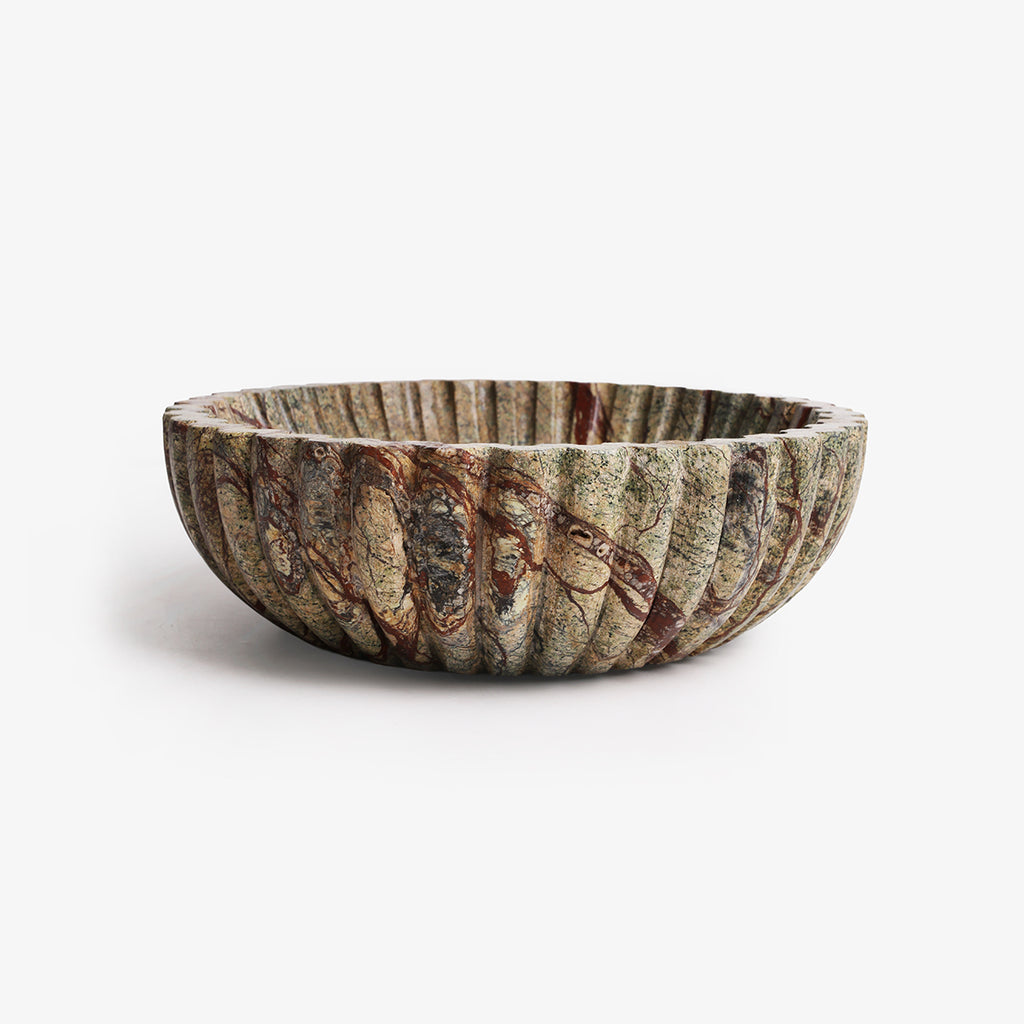 Green Marble Bowl 20cm Detail