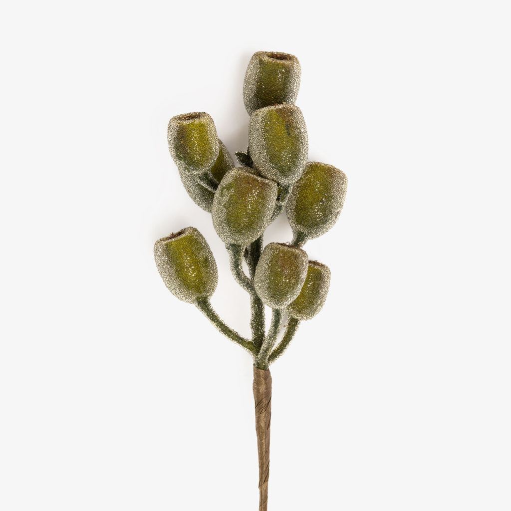 Green Rosehip Pick 28cm Close Up