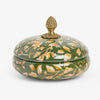 Green Round Box With Acorn Front