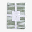 Green Stripe Napkins (Set of 4)
