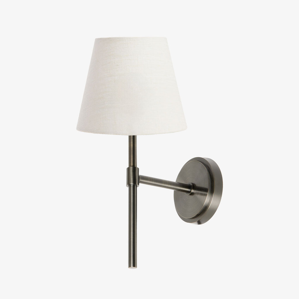 Flynn Wall Light (Gunmetal Grey) With SHade