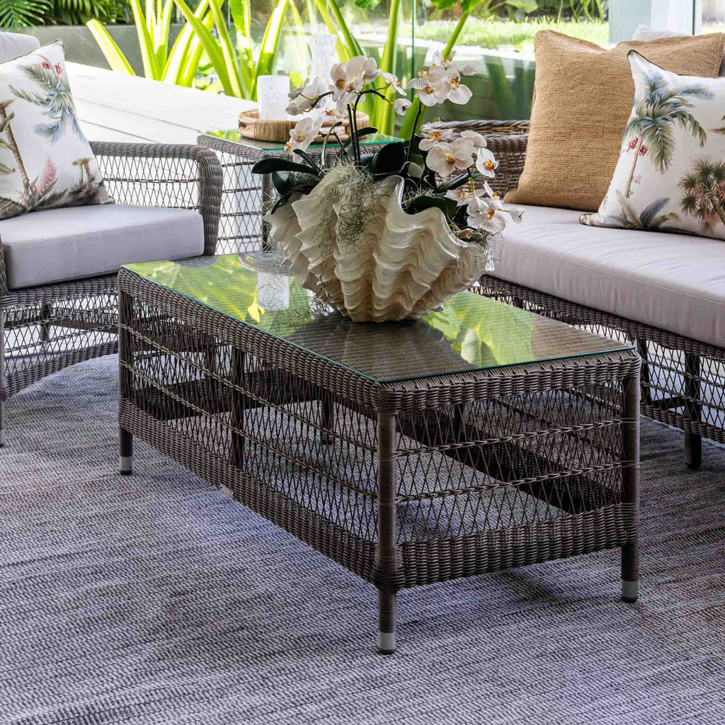 Hampton Outdoor Coffee Table Rectangular Natural Styled