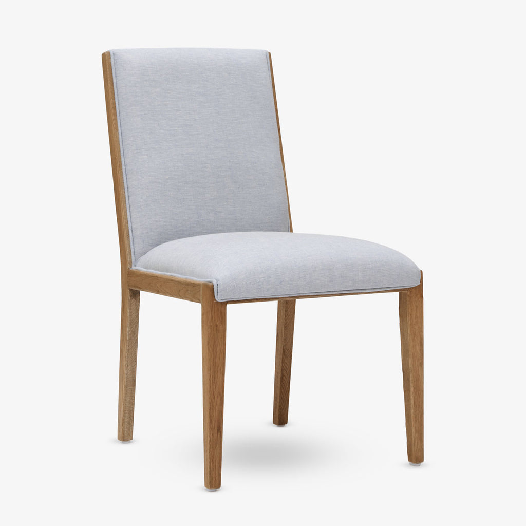 Harper Oak Dining Chair (Duck Egg Blue) Front View