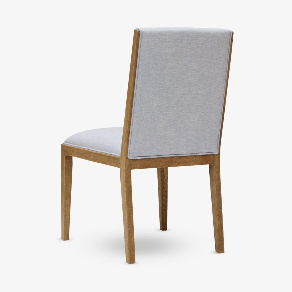Harper Oak Dining Chair (Duck Egg Blue) Back View