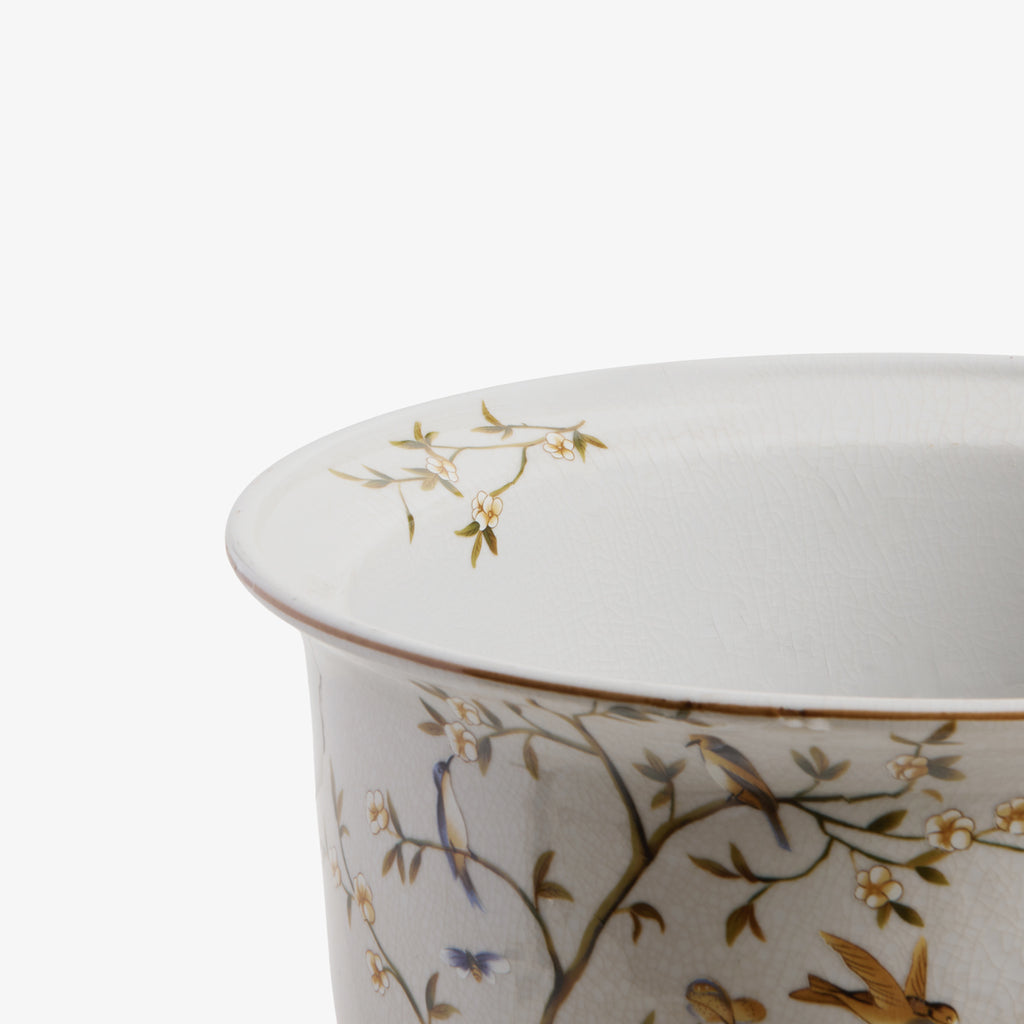 Hummingbird Planters With Saucer Close Up of Rim