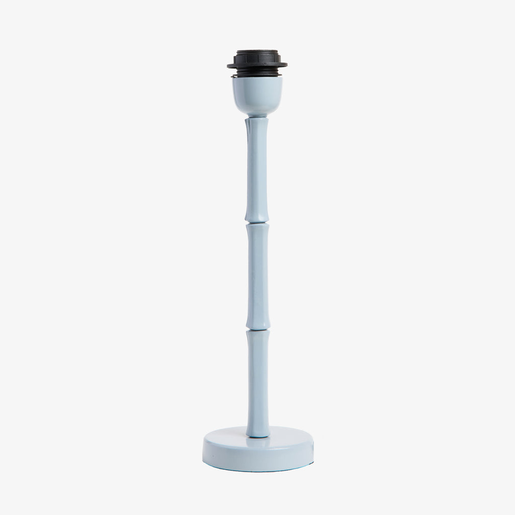 Bamboo Lamp (Light Blue) Front View