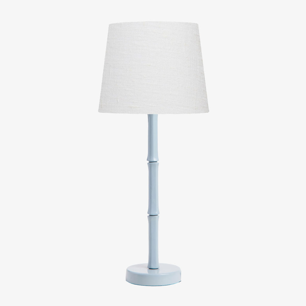 Bamboo Lamp (Light Blue) With Shade