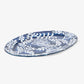 Indigo Bloom Blue & White Floral Platters Side View