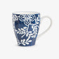 Indigo Bloom Blue & White Floral Mug Side View