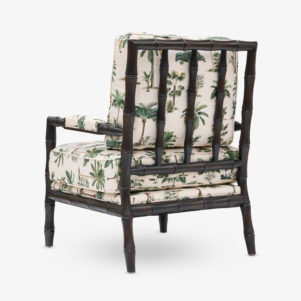 Indira Brown Bamboo Armchair (Le Palm) Back View