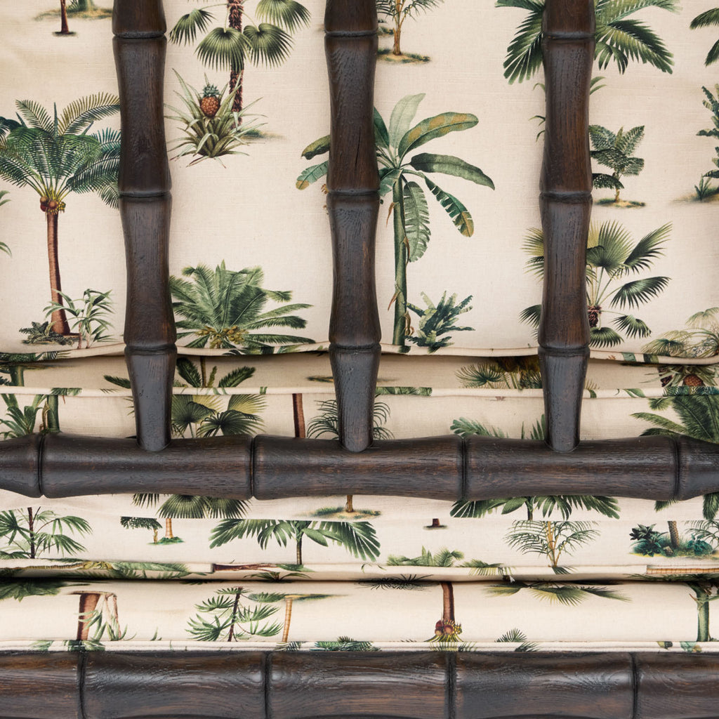 Indira Brown Bamboo Armchair (Le Palm) Close Up of Back