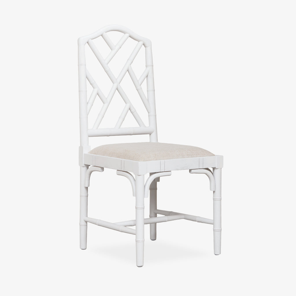 Indira Chinoiserie Dining Chair (White)