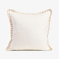Kimberley Off-White Linen Cushion Cover Front View