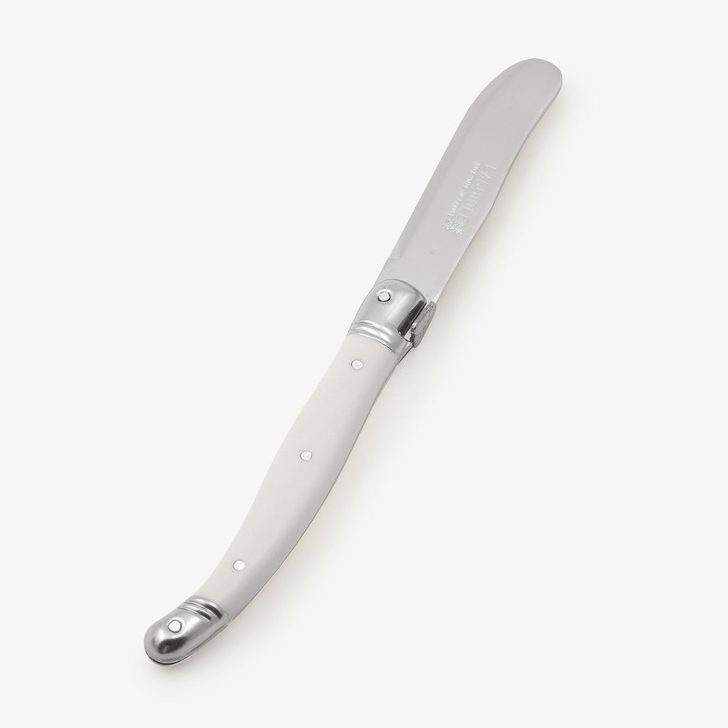 Laguiole Pate Knife (White) Front