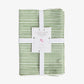 Laya Sage Narrow Stripe Napkins (Set of 4) Front View