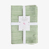 Laya Sage Narrow Stripe Napkins (Set of 4) Front View
