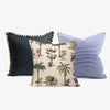 Le Palm Navy Cushion Bundle Trio