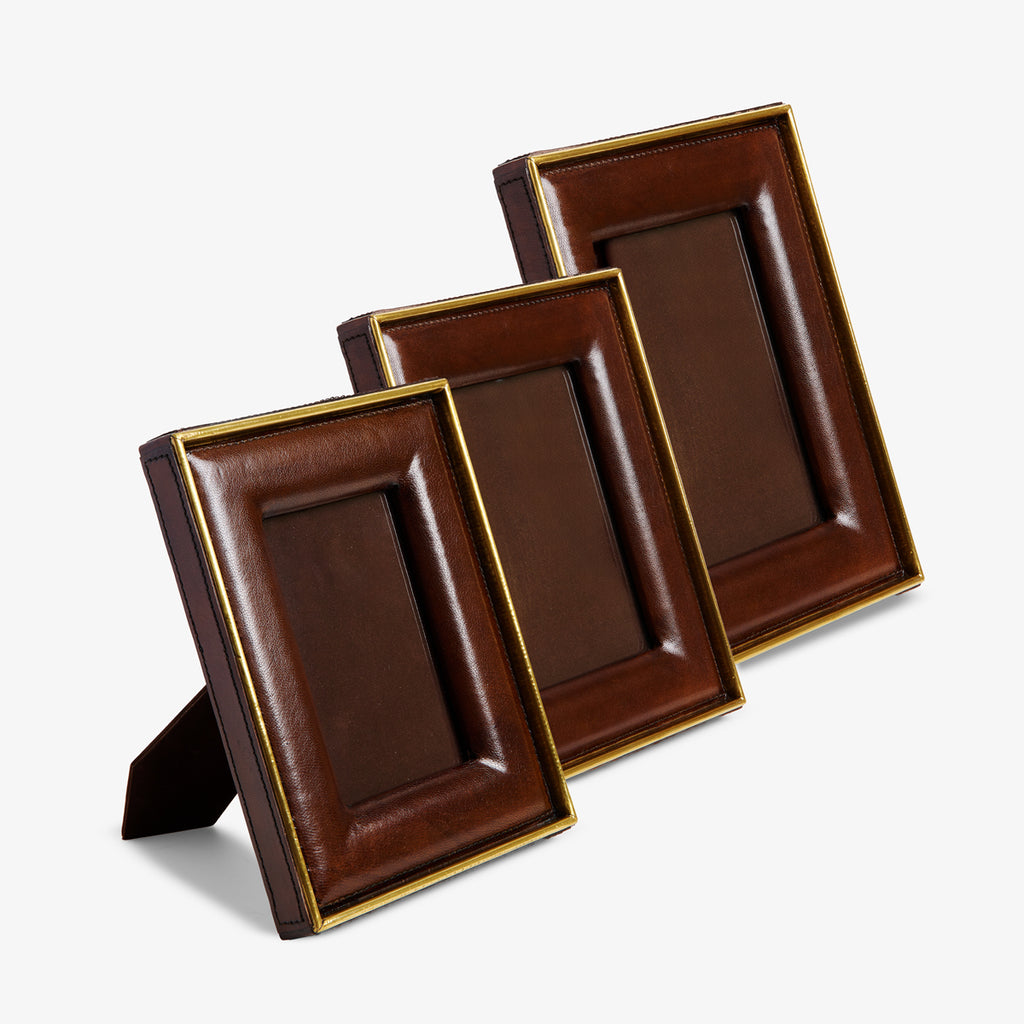 Leather Photos Frames - Group of 3