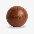 Leather Soccer Ball (Tan) Front iew