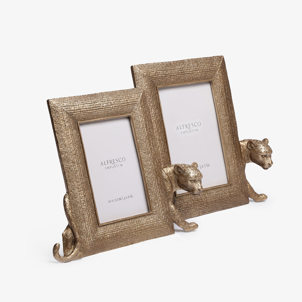 Leopard Photo Frames (Gold)