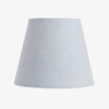 Linen Lamp Shade (Light Blue, 17cm) Front View