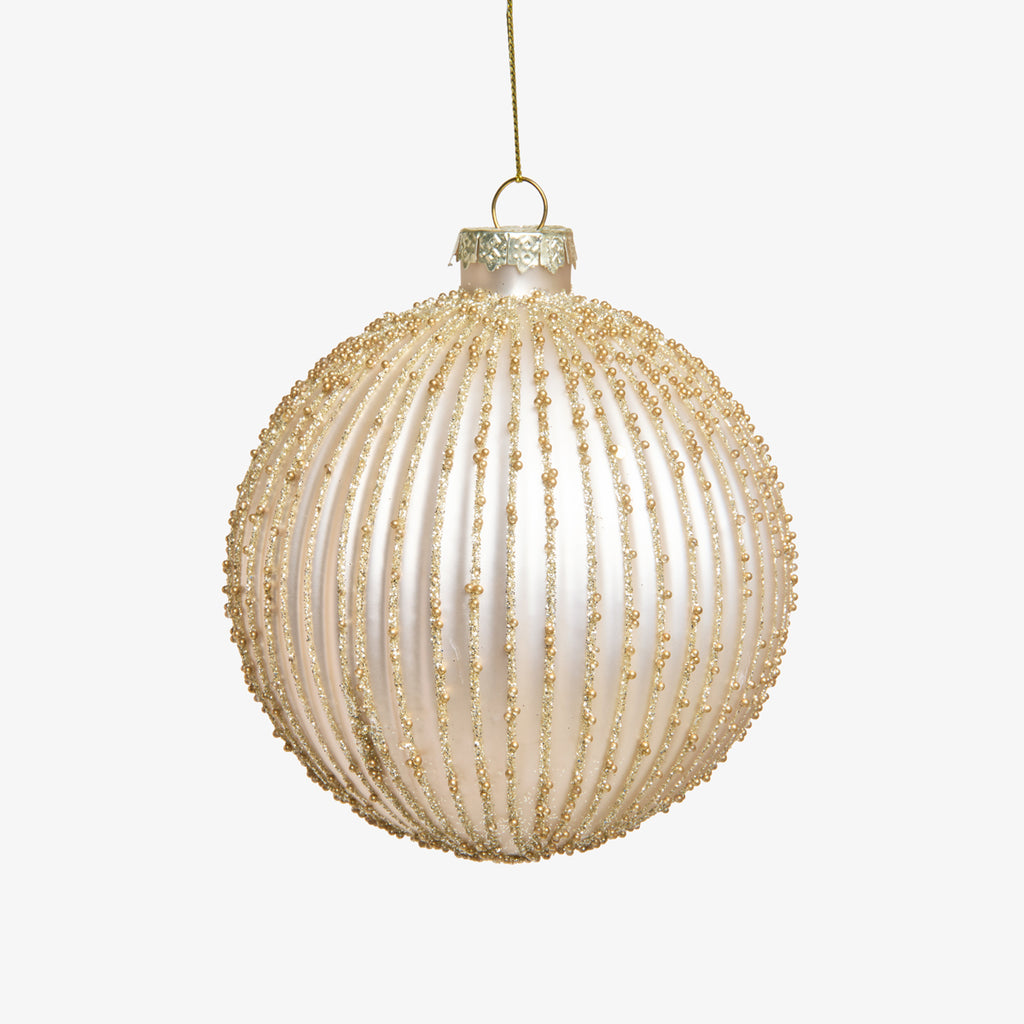 Linear Baubles Set Of 4 (Champagne Gold) Front View