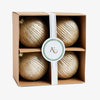 Linear Baubles Set Of 4 (Champagne Gold) In Box
