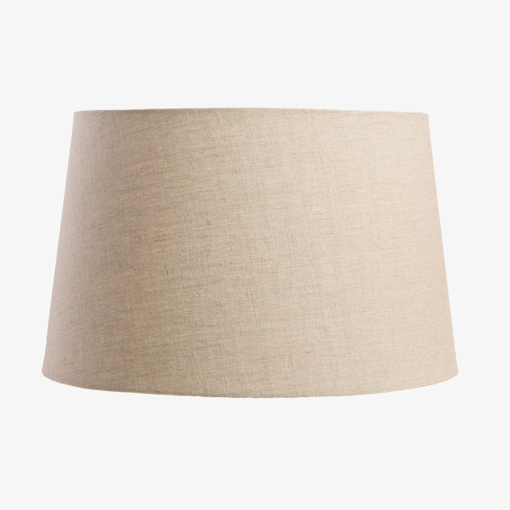 Linen Lamp Shade (Natural, 40cm) Front View