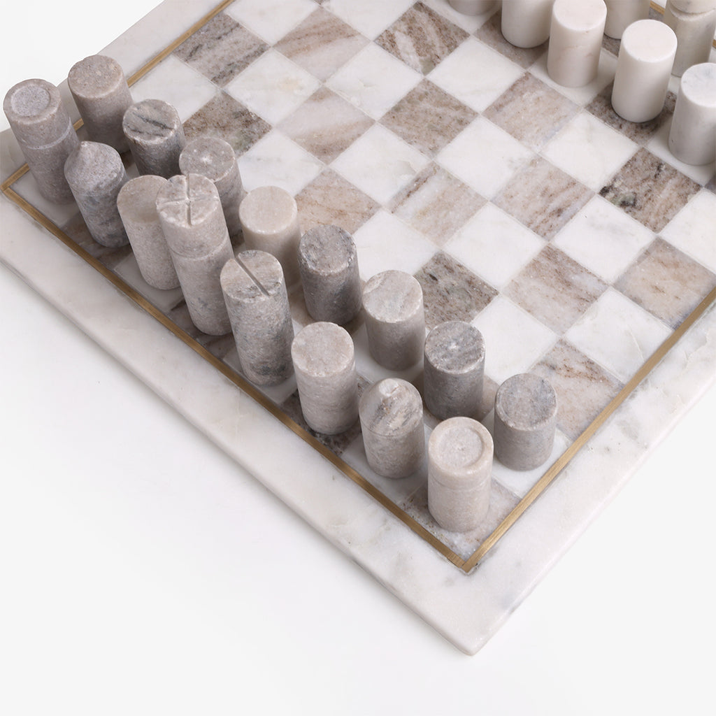 Marble Chess Board Detailed