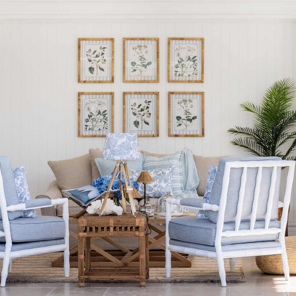 MARINE BATIK SHADE Styled in Living Room on Side Table