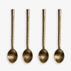 Bamboo Spoon Set of 4 (Matt Gold) Front