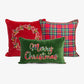 Merry Christmas Cushion Cover Bundle (Green) Front View