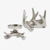Metal Antler Candle Holders (Silver) Group Shot Front