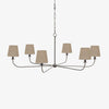 Milton Chandelier (Natural Shades) Front