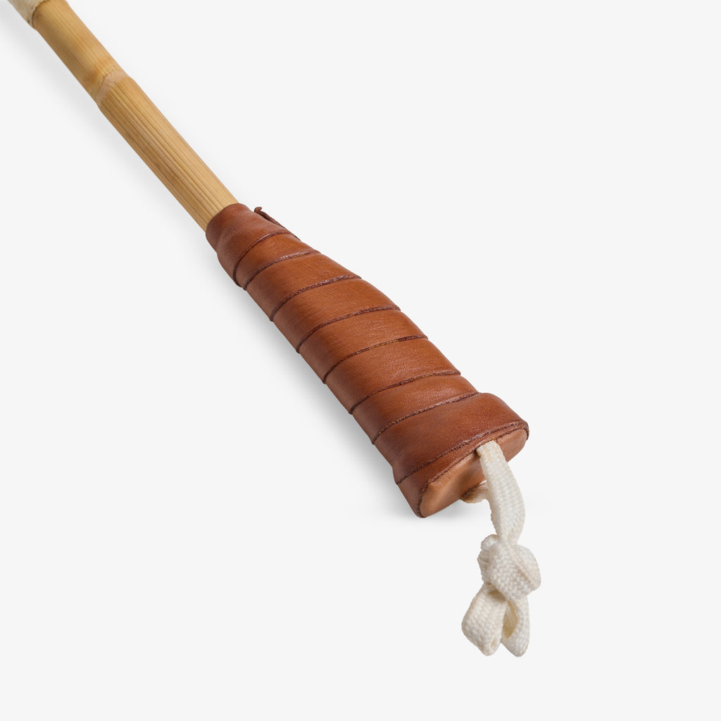 Mini Polo Sticks With Leather Handles Close Up