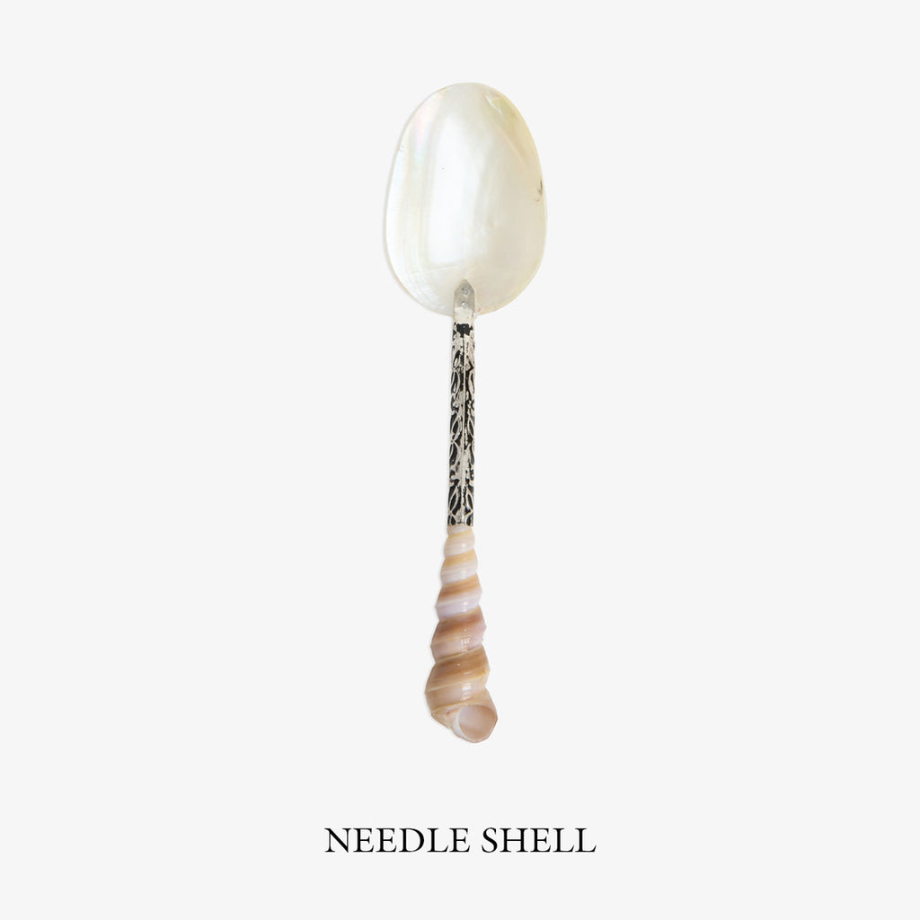 Mother Of Pearl Shell Spoons Needle Shell