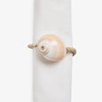 Shell Napkin Rings With Rope Set Of Four (Natural) Front View